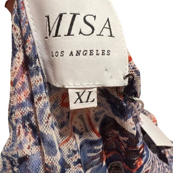 NWT MISA women's size xl Aries Midi dress - Picture 11 of 13